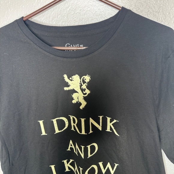Games of Thrones Black graphic tee shirt - Picture 3 of 5